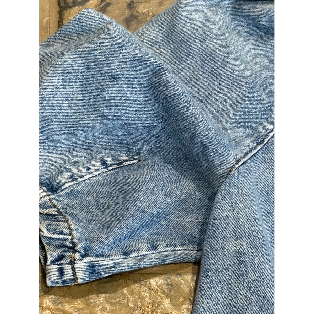 Jonathan Simkhai holland Denim Mini Dress Light Wash Puff Sleeve Organic  s‎ m - Picture 9 of 16